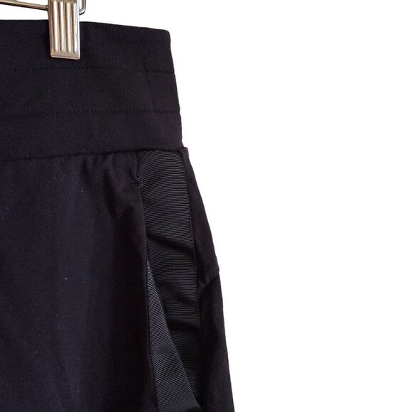 Athleta Skirt Black Large Women's Athletic Metro Downtown Mini Pull On Pockets - Picture 4 of 10